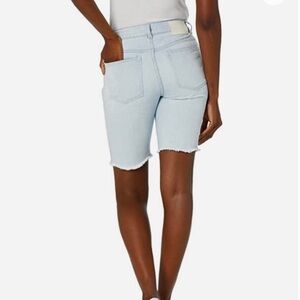DL1961 Clara Frayed Hem Mid Rise Slim Bermuda Short Kingsland 30 I